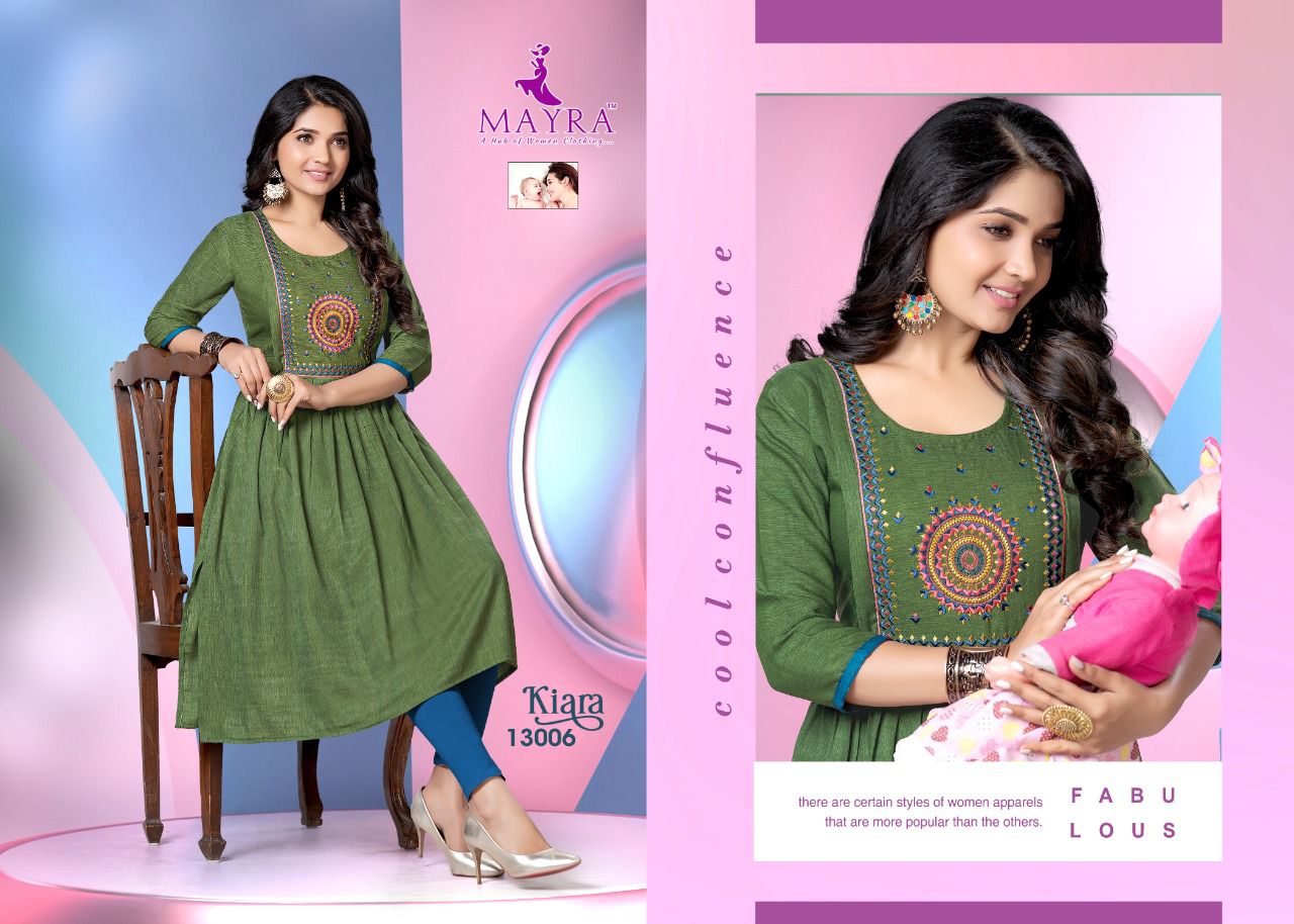 Mayra Kiara 2 Rayon Printed Regular Wear Latest Anarakli Kurti Collection